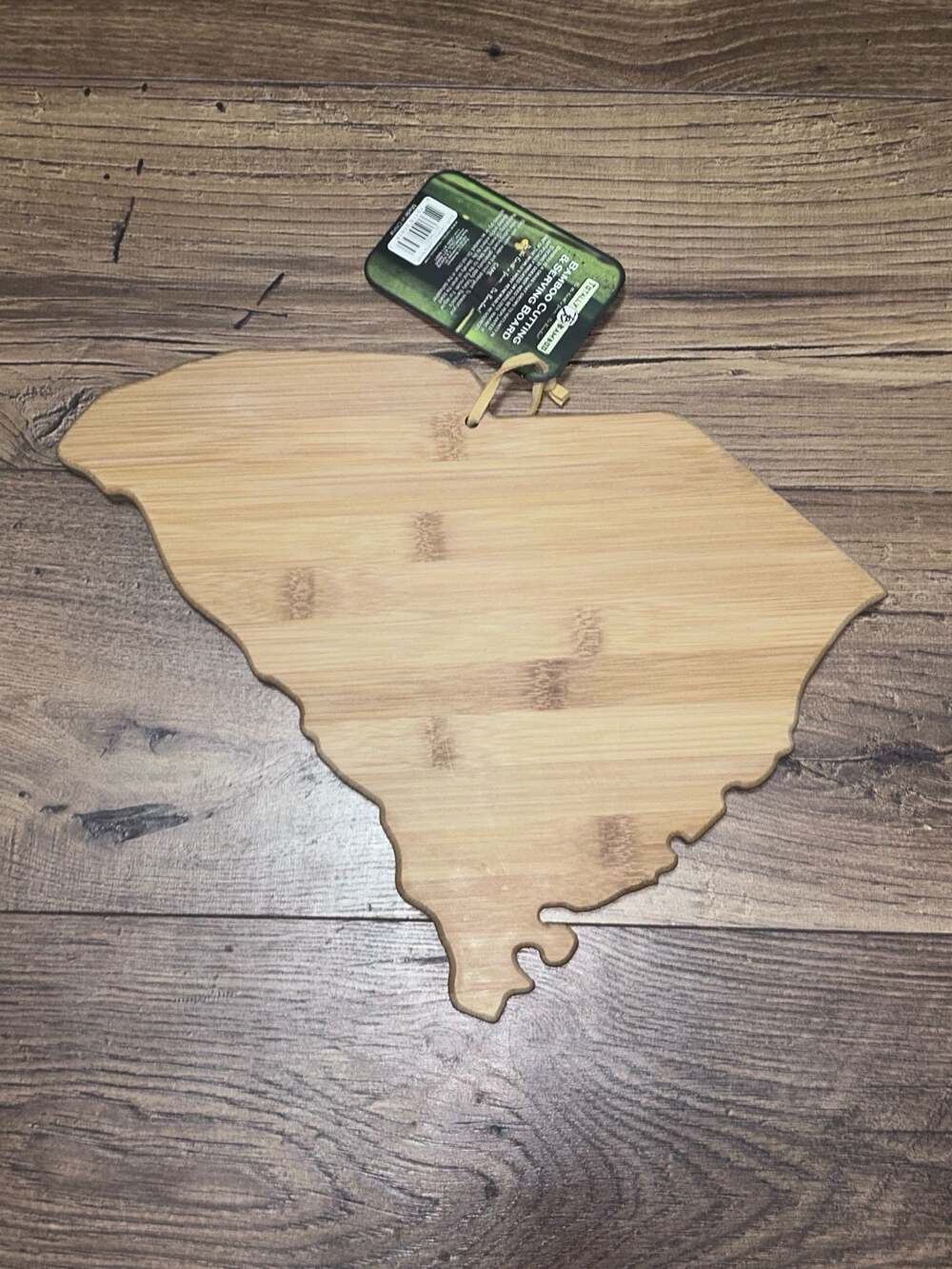 Totally Bamboo SC State Shaped Bamboo Cutting & Serving Board